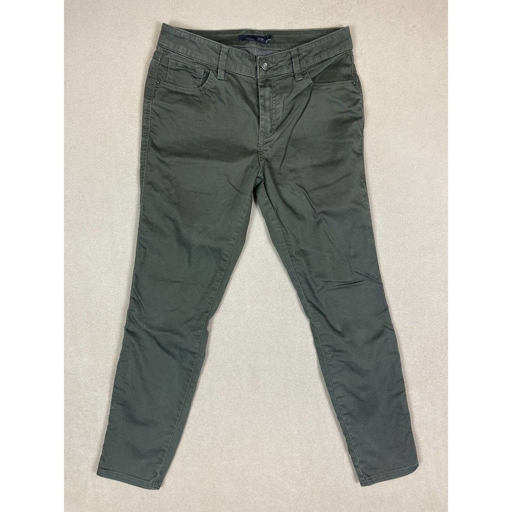 Prana Pants Adult 6/28 Green Chino Hiking Outdoor Casual Tapered Womens